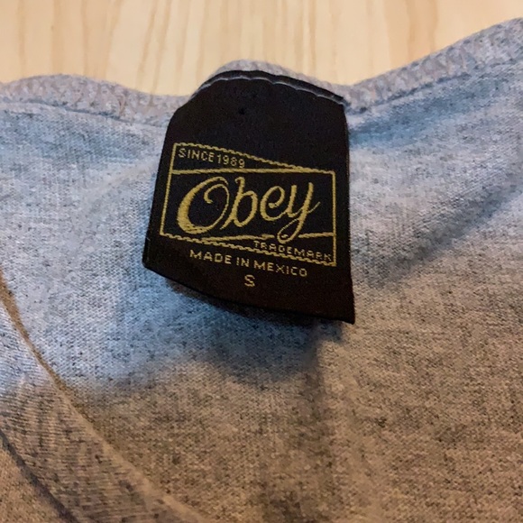 OBEY Men’s Grey Tank Top - Size Small - Picture 4 of 5